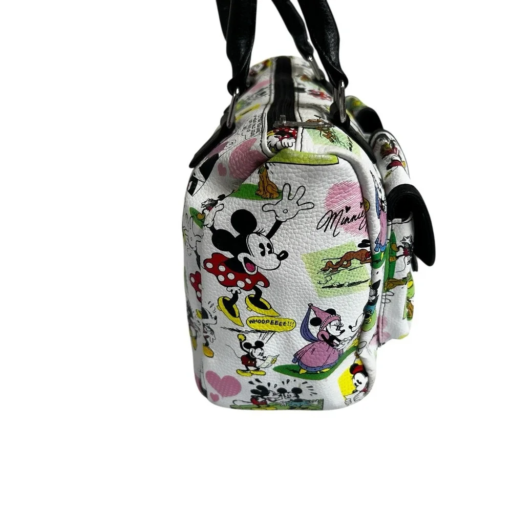 Disney Parks Mickey & Minnie Comic Tote Satchel Purse‎ Handbag